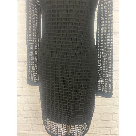 K. Jordan Black Fitted Cocktail Dress - Size Small - Picture 3 of 9